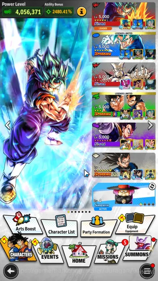 Dragon Ball Legends Accounts Starter 71M Total Power|LV160|4 UL+ 20 LL|Super Saiyan God SS Vegito,Omega Shenron,Vegeta,Super 2