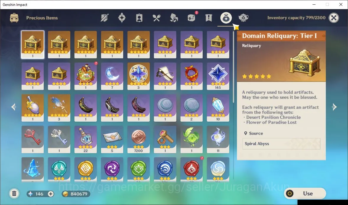 Genshin Impact Accounts End Game ASIA|AR 57|7 Limited+4 [5 Star's Weapon]|(Raiden C2,Citlali)+Sign [Yelan,Kazuha,Skirk 6
