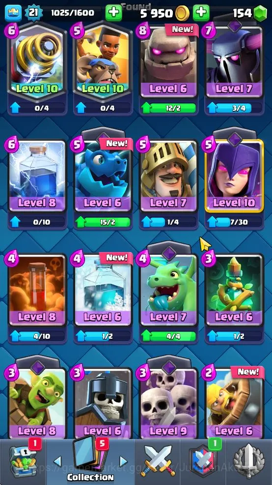 Clash Royale Accounts Lvl 21|Trophy 4084|KTL 8|Limited Skin|Card 66| 1 E image 4