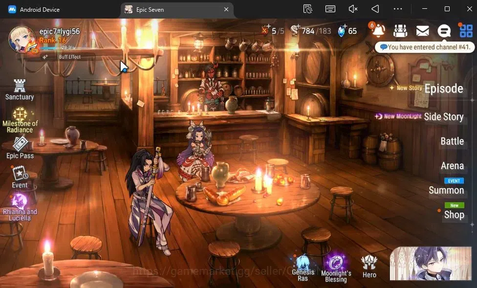 Epic Seven Accounts GLOBAL Unverif|New Era|2 ML(Disciplinary P Aria,BW image 1