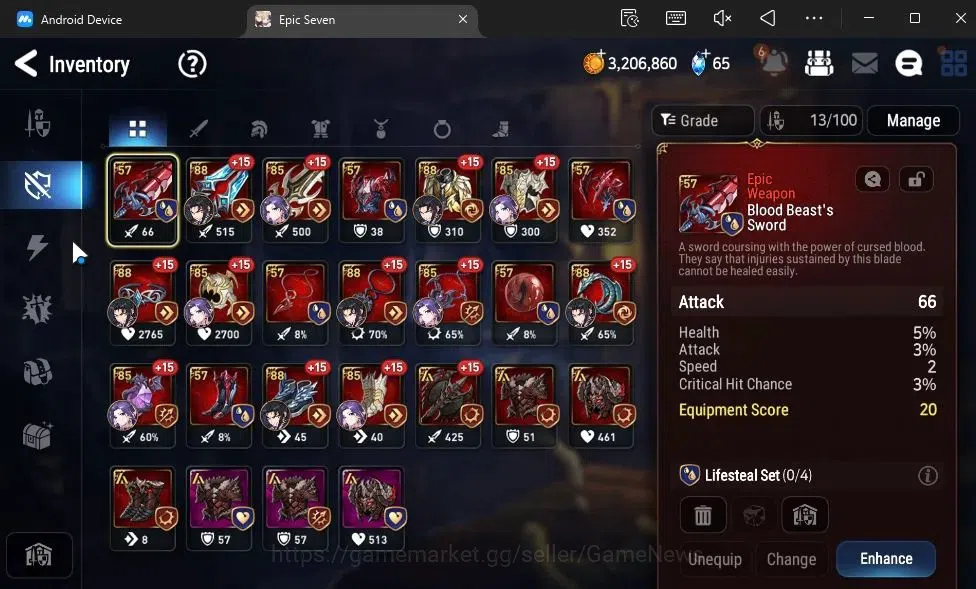 Epic Seven Accounts GLOBAL Unverif|New Era|2 ML(Disciplinary P Aria,BW image 14