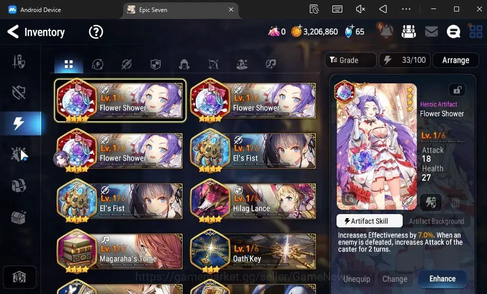 Epic Seven Accounts GLOBAL Unverif|New Era|2 ML(Disciplinary P Aria,BW image 15