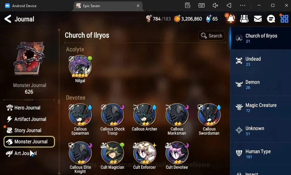 Epic Seven Accounts GLOBAL Unverif|New Era|2 ML(Disciplinary P Aria,BW image 7