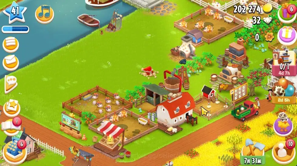 Hay Day Accounts Level 41 | Barn Storage 1100 + Silo Storage 625 |  image 2