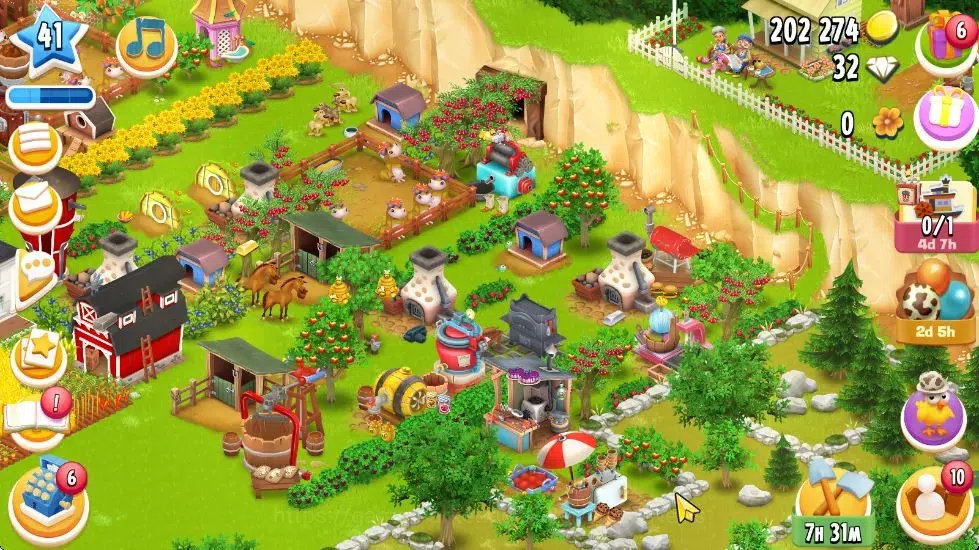 Hay Day Accounts Level 41 | Barn Storage 1100 + Silo Storage 625 |  image 4