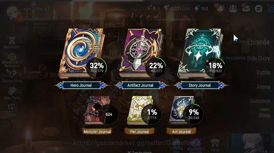 Epic Seven Accounts GLOBAL Unverif|4 ML[Salome,MKawerik,AVildred,NC La image 3