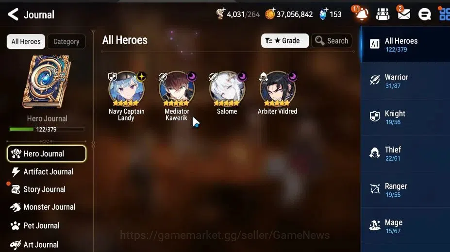 Epic Seven Accounts GLOBAL Unverif|4 ML[Salome,MKawerik,AVildred,NC La image 4