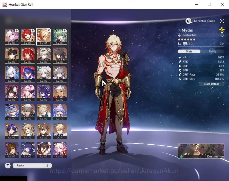 Honkai Star Rail Accounts Mid Game ASIA|TL 70|16 Limited|[Firefly,Jingliu,Acheron,Aventurine]+Sign,Tribbie,Huohuo Etc|MC 2