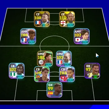 eFootball Accounts Others Android|Power 3174|Epic Harry Kane,Kylian Mbappe,Samuel Eto'o,Frank