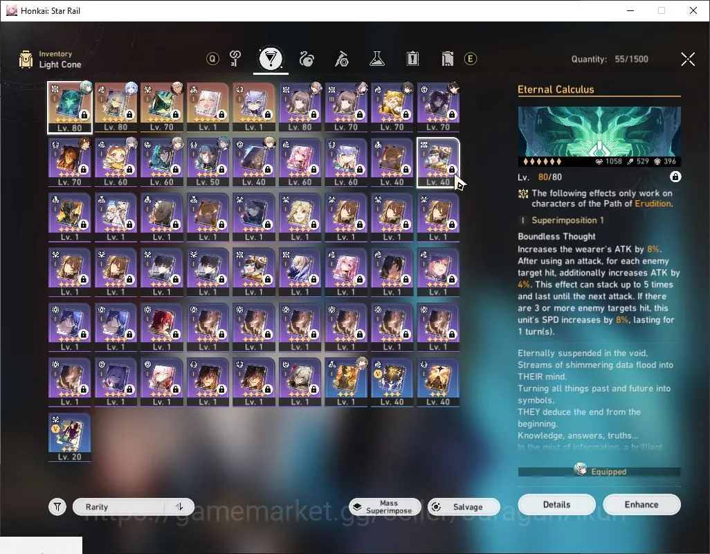 Honkai Star Rail Accounts Mid Game ASIA|TL 61| 6 Limited|Cerydra+Sign,The Herta,Anaxa,Dante,Ruan Mei,Archer|8,4K SJ|MC 4