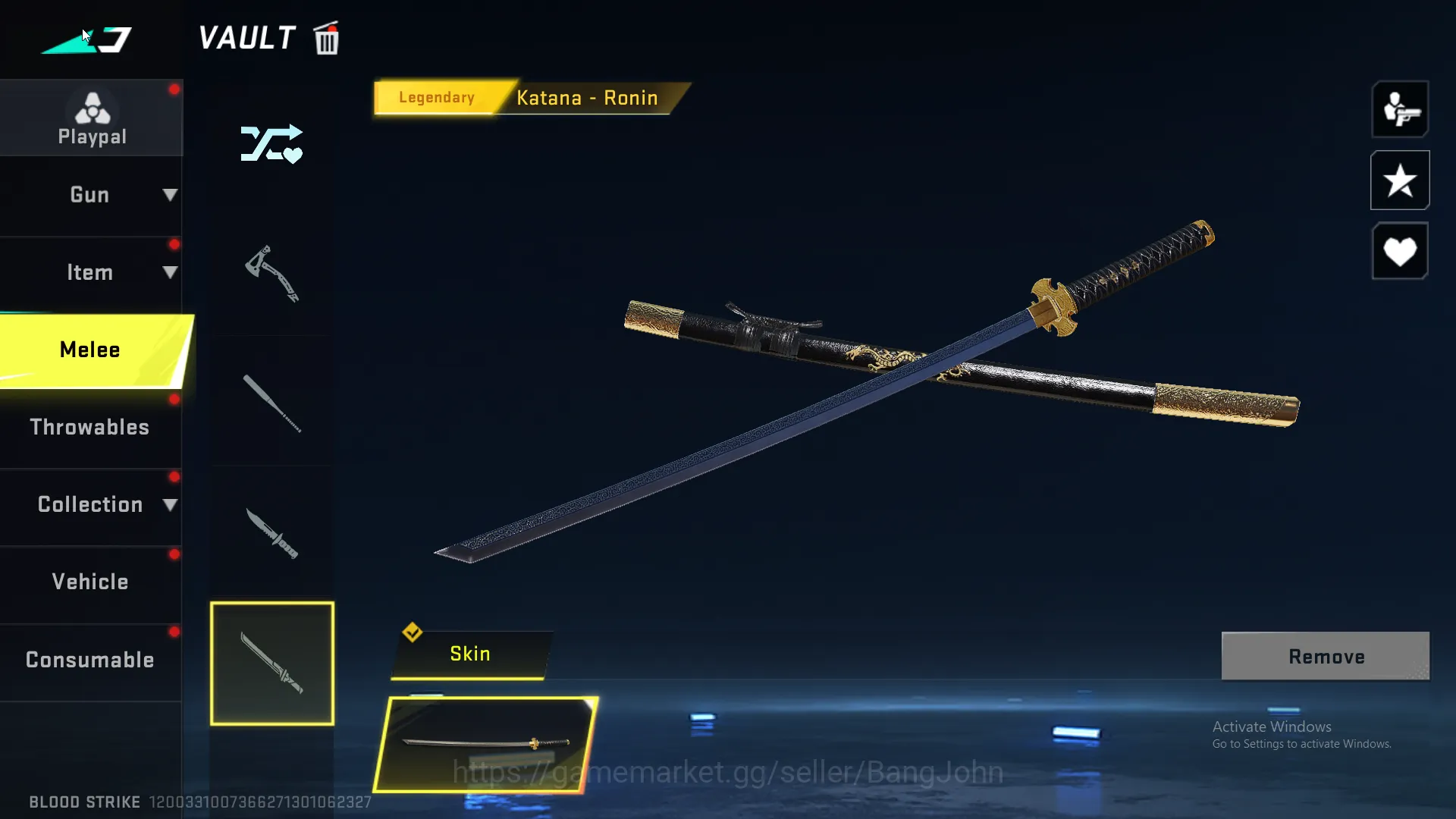 Blood Strike Accounts Others eternal zero | legend m4a1 | legend origin12 | legend kag-6 | legend inp-9 ~ BS143B 12