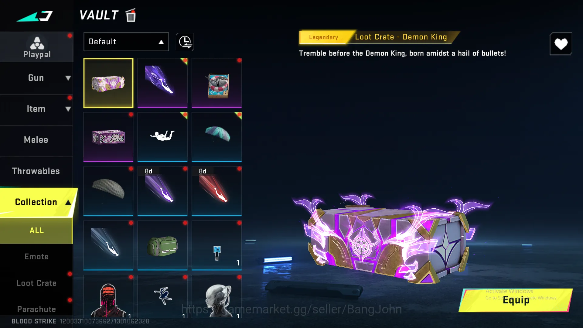 Blood Strike Accounts Others eternal zero | legend m4a1 | legend origin12 | legend kag-6 | legend inp-9 ~ BS143B 13