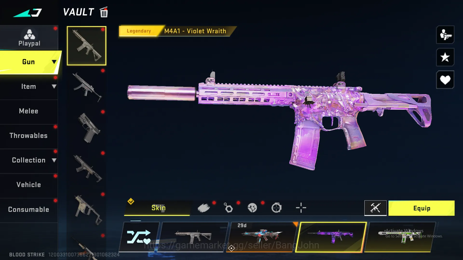 Blood Strike Accounts Others eternal zero | legend m4a1 | legend origin12 | legend kag-6 | legend inp-9 ~ BS143B 3