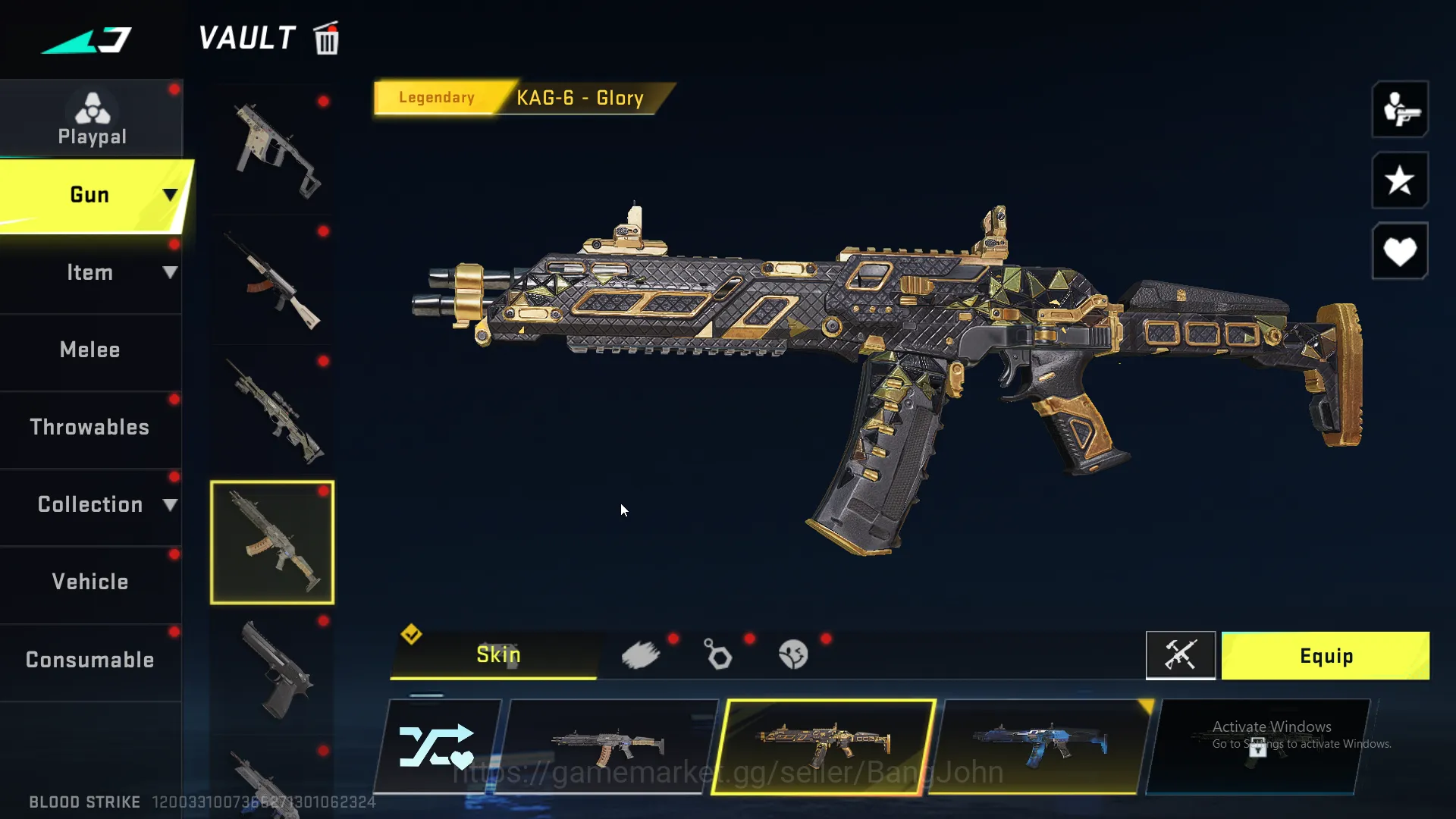 Blood Strike Accounts Others eternal zero | legend m4a1 | legend origin12 | legend kag-6 | legend inp-9 ~ BS143B 6