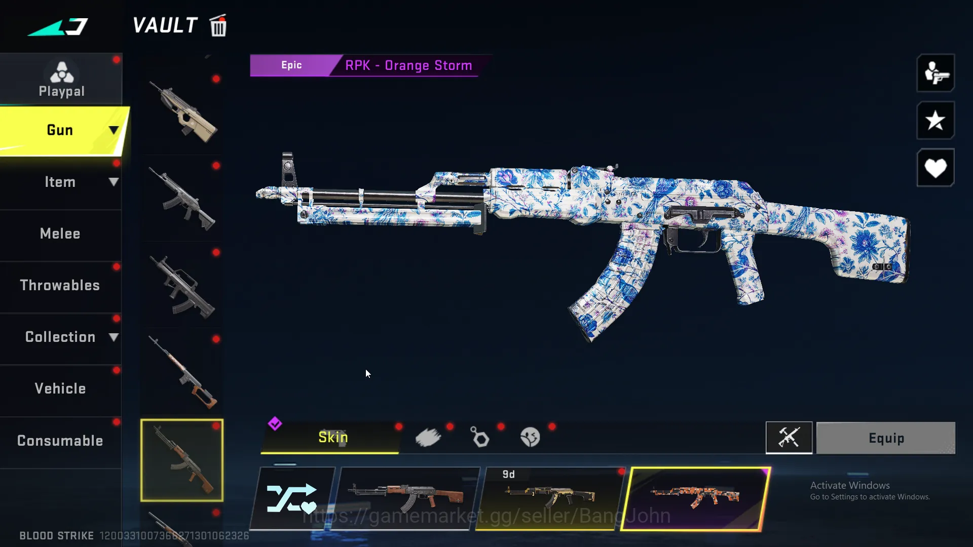 Blood Strike Accounts Others eternal zero | legend m4a1 | legend origin12 | legend kag-6 | legend inp-9 ~ BS143B 9