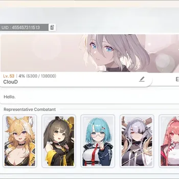 Chaos Zero Nightmare Accounts Global|Lv.53|8 SSR [Mei Lin EM2,Yuki]+Sign,Magna EM4,Sereniel,Etc|Story Act2 Ch2 Ep4|Mission