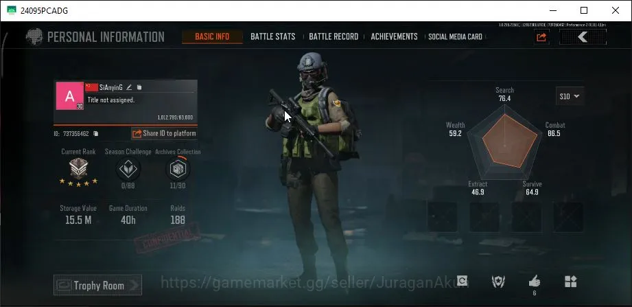 Arena Breakout Accounts Mid-Tier [MOBILE]|SV 14M|CV 11M|Ready Raid|Edge-MPX Cascade-M24 Grave-Mosin 5 Yellow|CN 2