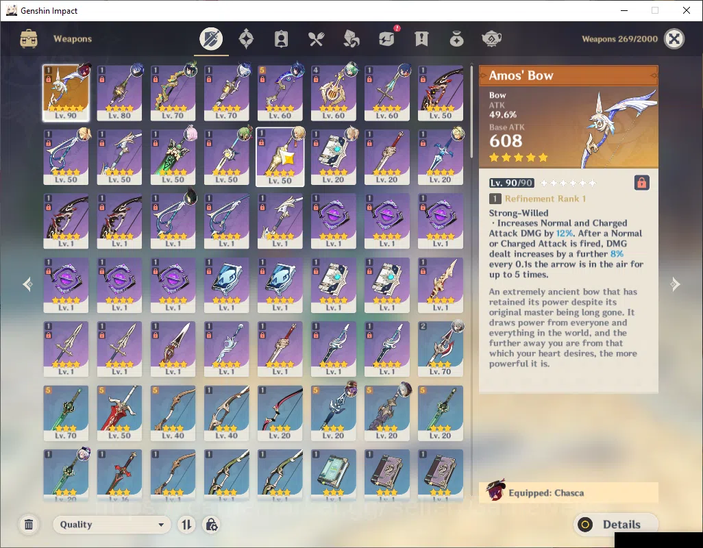 Genshin Impact Accounts ASIA|AR 55|4 Limited+1(*5Weapon)|Flins,Furina,Chas image 11
