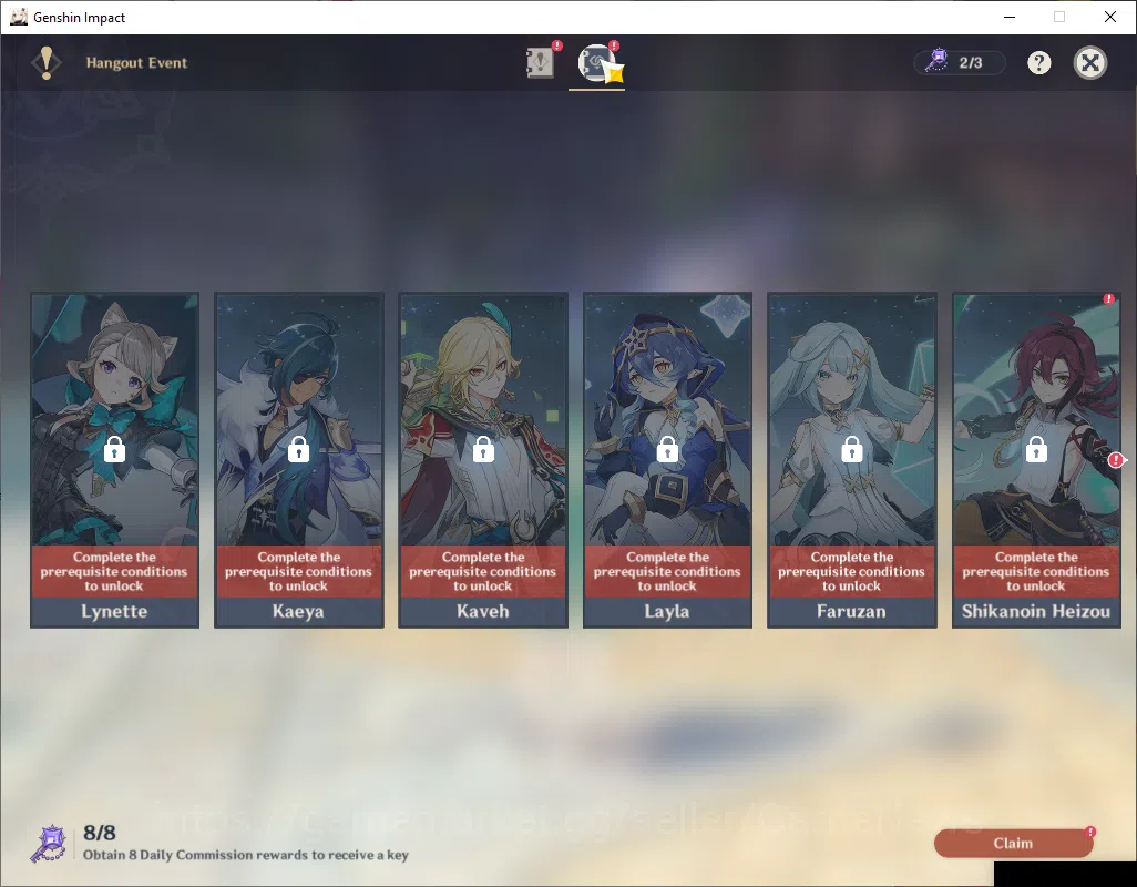 Genshin Impact Accounts ASIA|AR 55|4 Limited+1(*5Weapon)|Flins,Furina,Chas image 3