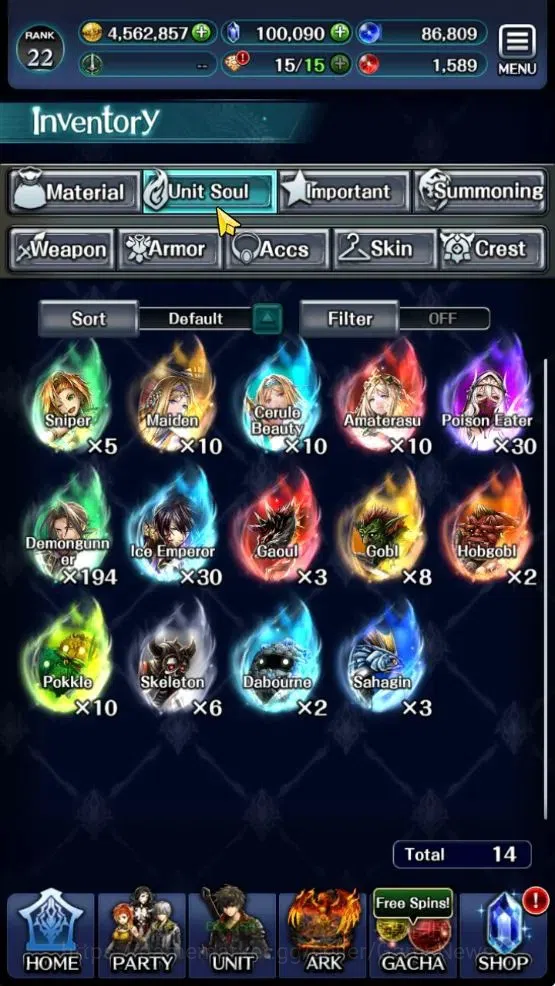 Last Cloudia Accounts GLOBAL|Rank 22|100k Crystal|Top Tier Unit (Goddess image 10