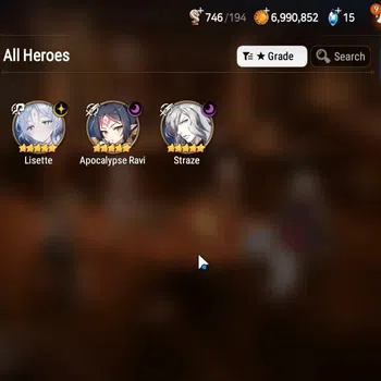 Epic Seven Accounts Starter GLOBAL UnVerif|New Era|3 ML(Lisete,Apocalypse Ravi,Staze)+Tenebria,Iseria,Etc|Poh ON|Abys F