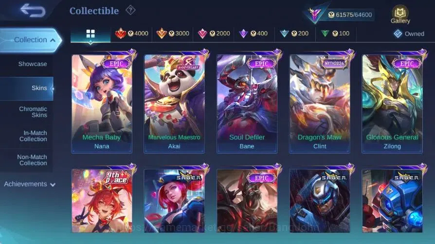 Mobile Legends: Bang Bang Accounts Global|Hero 132|Skin 300|Renowned|Collector Natali image 10
