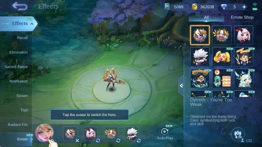 Mobile Legends: Bang Bang Accounts Global|Hero 132|Skin 300|Renowned|Collector Natali image 2