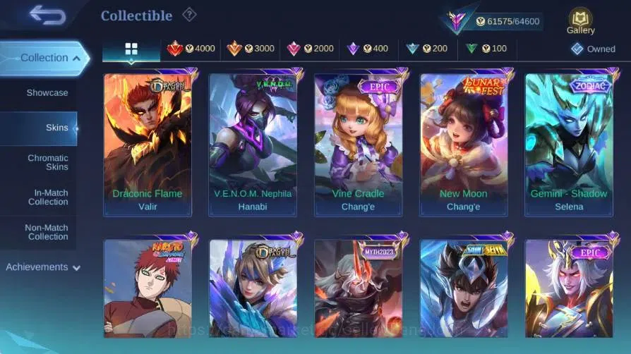 Mobile Legends: Bang Bang Accounts Global|Hero 132|Skin 300|Renowned|Collector Natali image 7