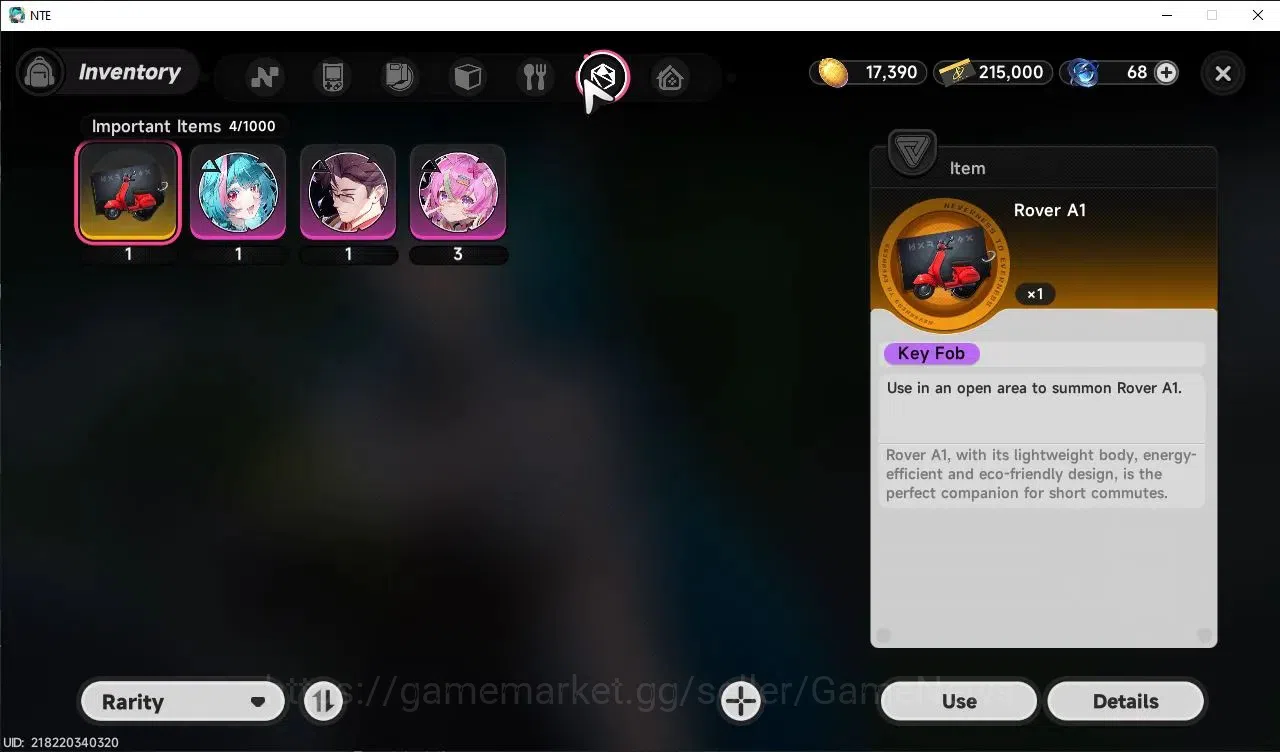 Neverness to Everness Accounts GLOBAL EU|HL 10|3 SSR[Sakiri,Baicang,Daffodill]|5 SR|Underboss Glider|RoverA1+Nanally 12