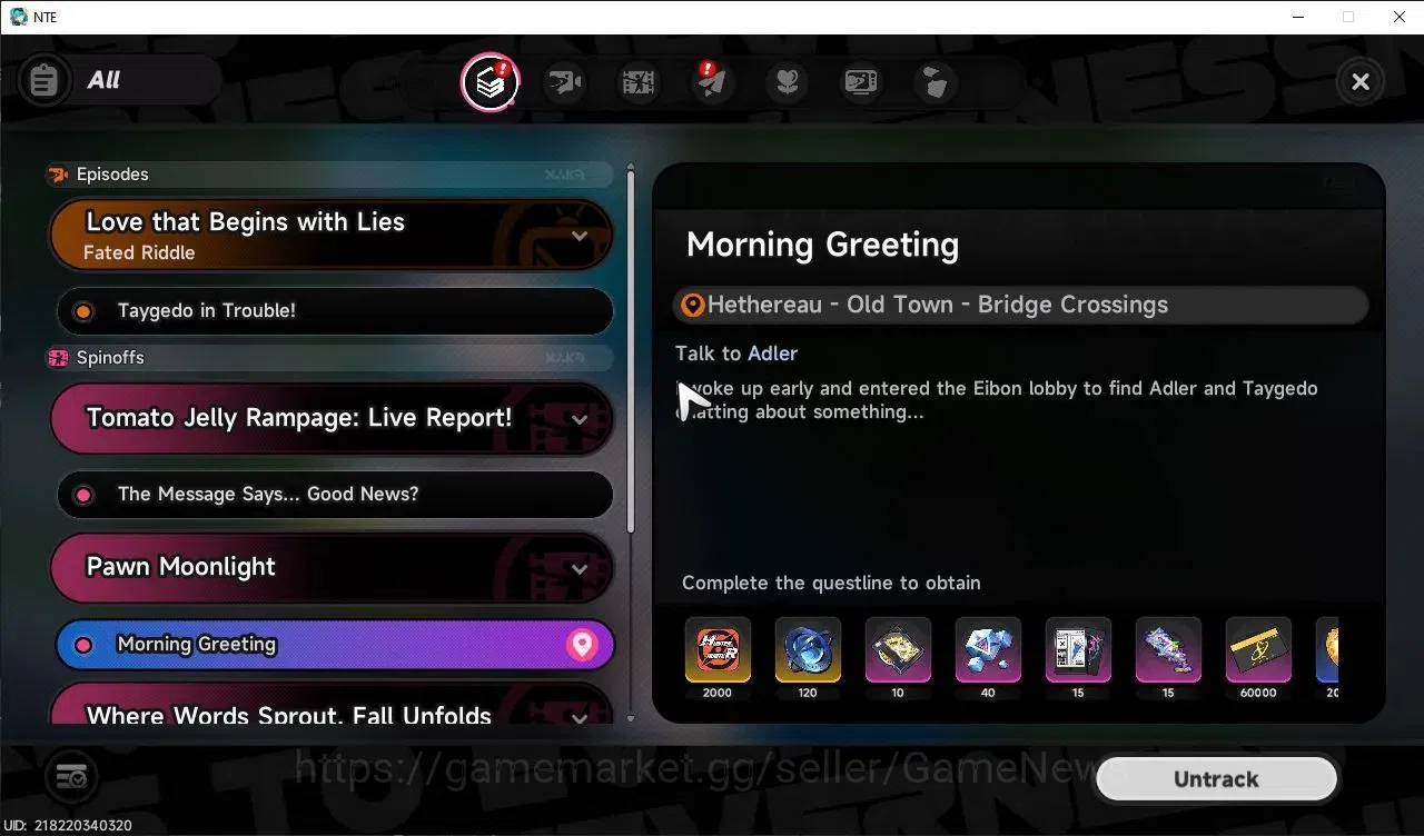 Neverness to Everness Accounts GLOBAL EU|HL 10|3 SSR[Sakiri,Baicang,Daffodill]|5 SR|Underboss Glider|RoverA1+Nanally 13