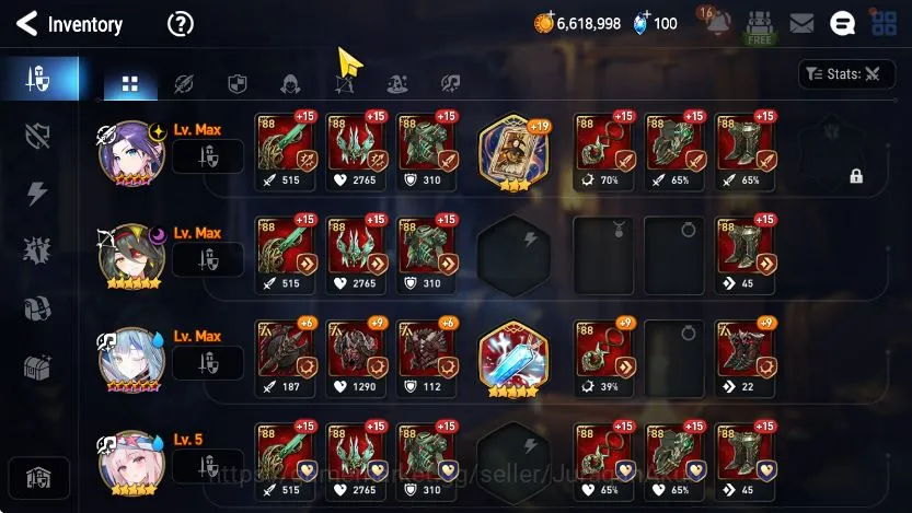 Epic Seven Accounts Mid-Tier Global Unverif|Fresh Starter|ML4 2