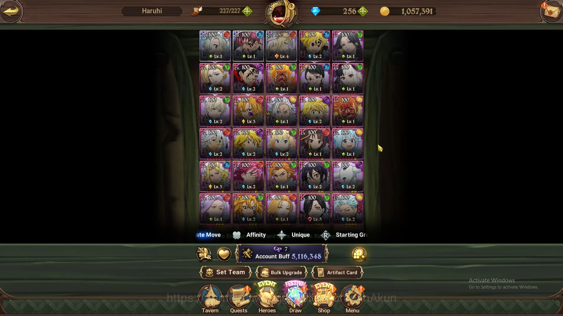 The Seven Deadly Sins: Grand Cross Accounts ASIA|5,1M CC|3LR+10UR+Full Collab Konosuba+256 Gem image 1