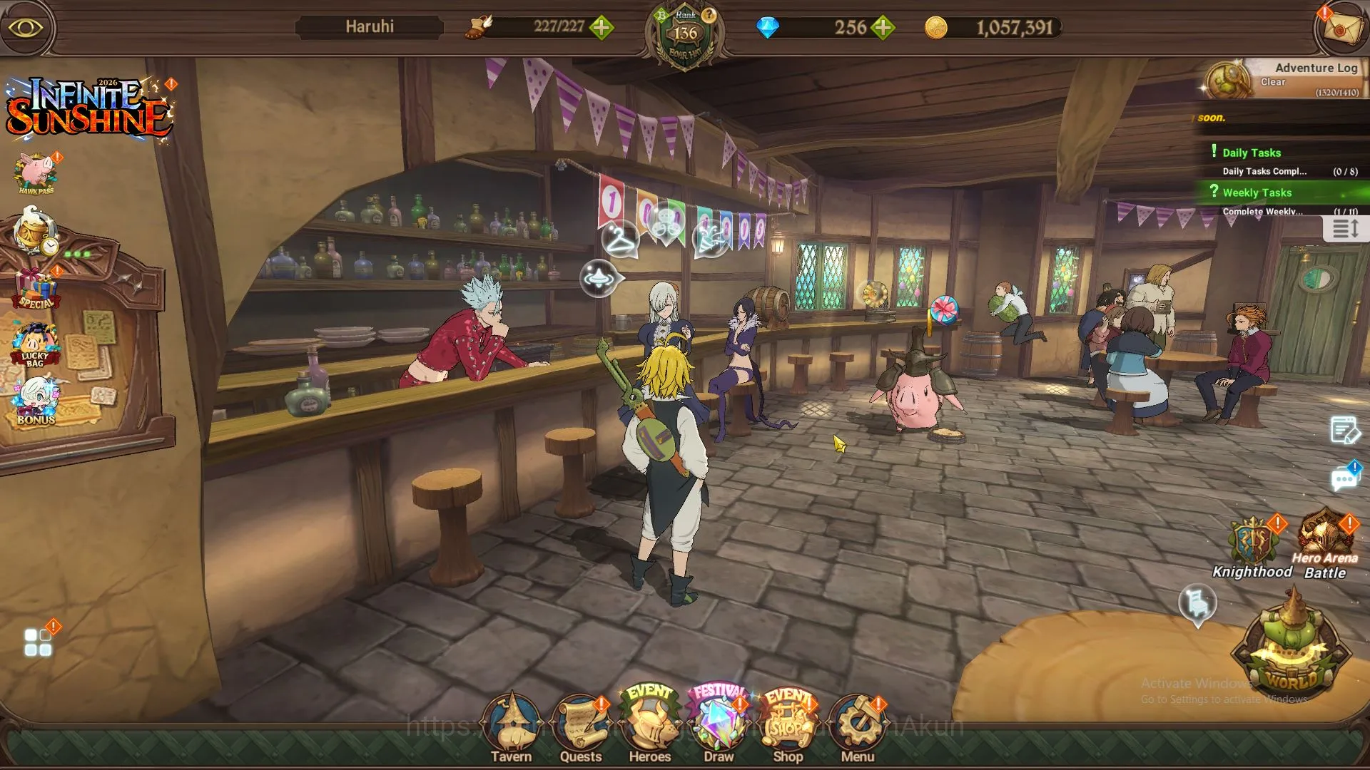 The Seven Deadly Sins: Grand Cross Accounts ASIA|5,1M CC|3LR+10UR+Full Collab Konosuba+256 Gem image 5
