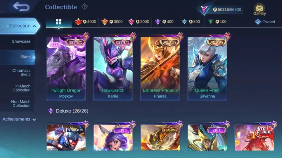 Mobile Legends: Bang Bang Accounts Global|Skin 163|Renowned|LuckyBox Silvanna+Pharsa| image 11