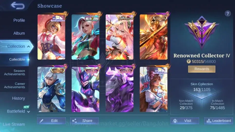 Mobile Legends: Bang Bang Accounts Global|Skin 163|Renowned|LuckyBox Silvanna+Pharsa| image 15
