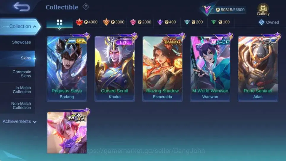 Mobile Legends: Bang Bang Accounts Global|Skin 163|Renowned|LuckyBox Silvanna+Pharsa| image 6