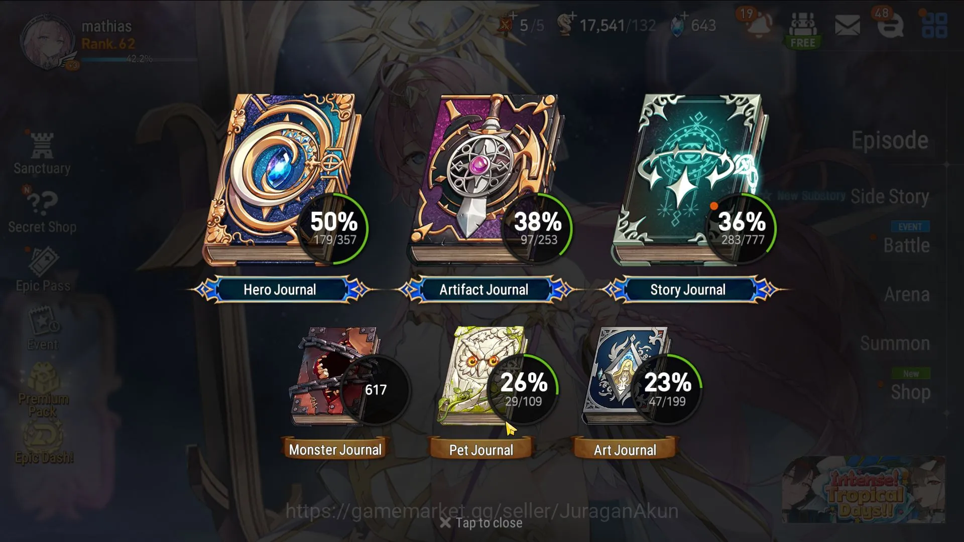 Epic Seven Accounts Asia verif|16ML(WTenebria,LW Peira,Karin,Iseria)17 image 10