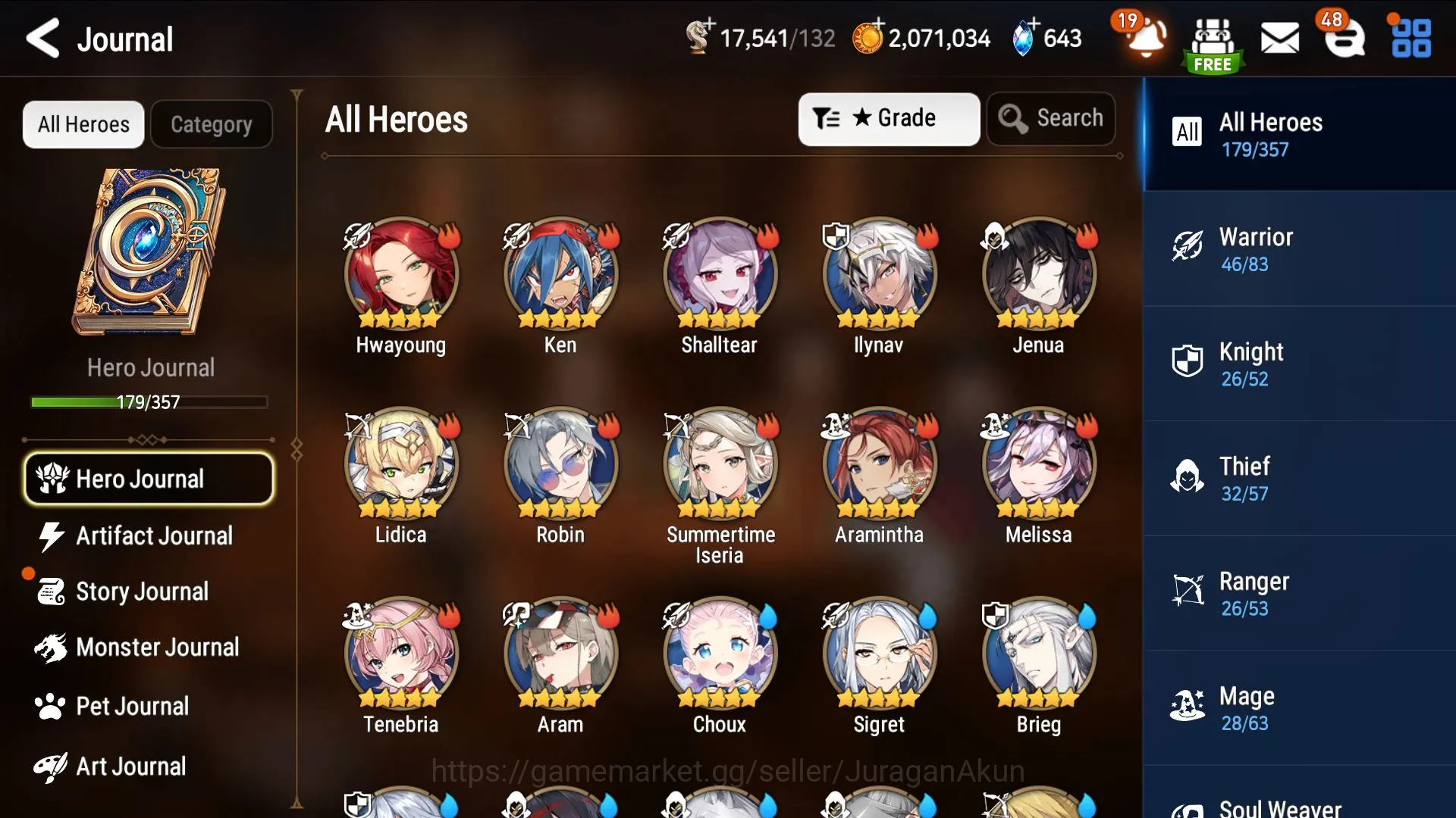 Epic Seven Accounts Asia verif|16ML(WTenebria,LW Peira,Karin,Iseria)17 image 2