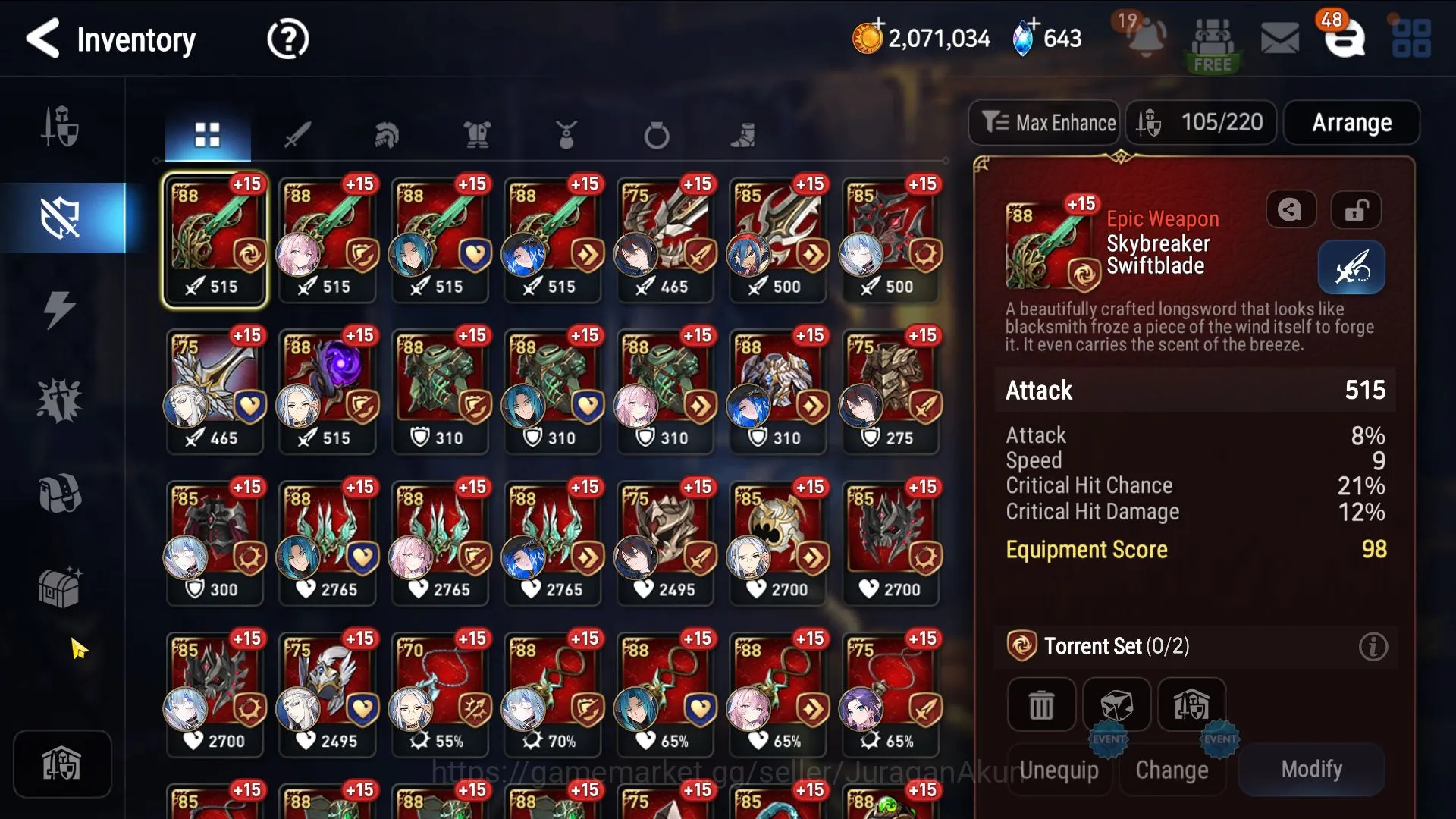 Epic Seven Accounts Asia verif|16ML(WTenebria,LW Peira,Karin,Iseria)17 image 6