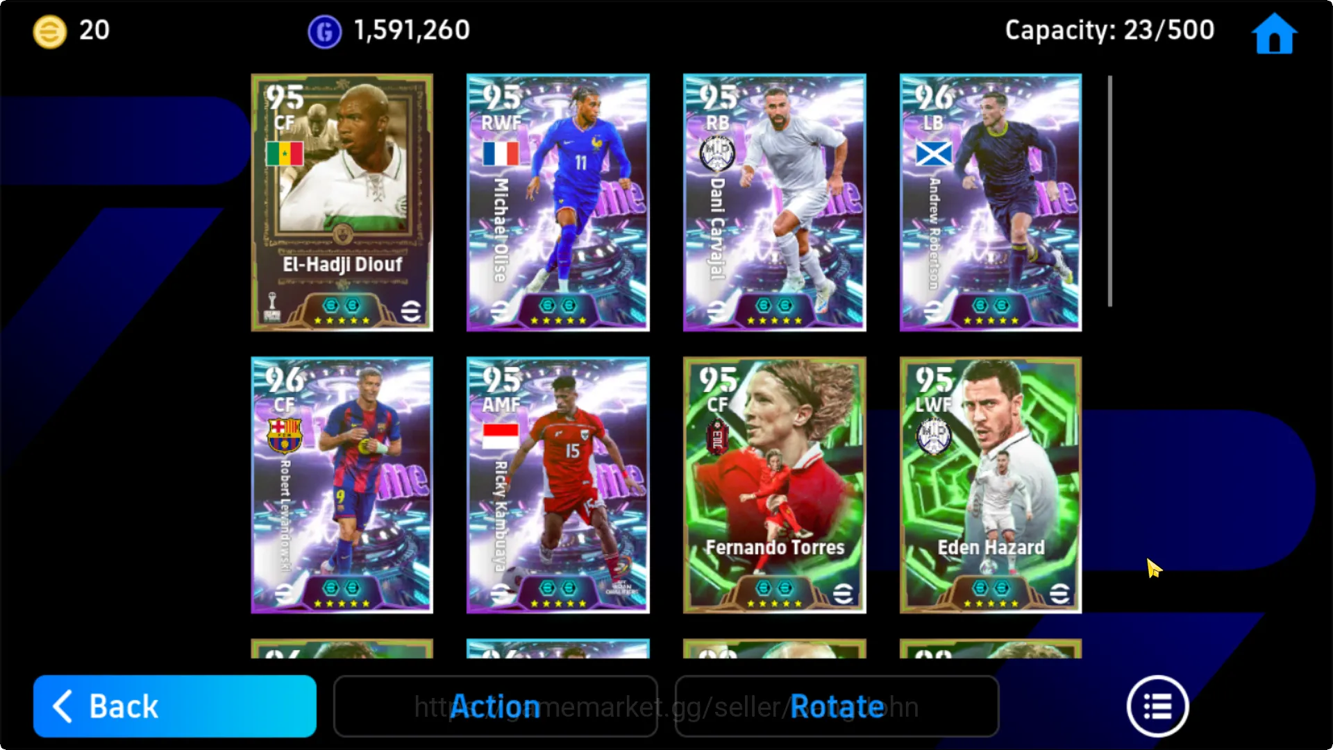 eFootball Accounts Others power 3184 | Showtime (Michael Olise, Carvajal,Bellingham,Cavani,Diego Costa, Alessandro 3