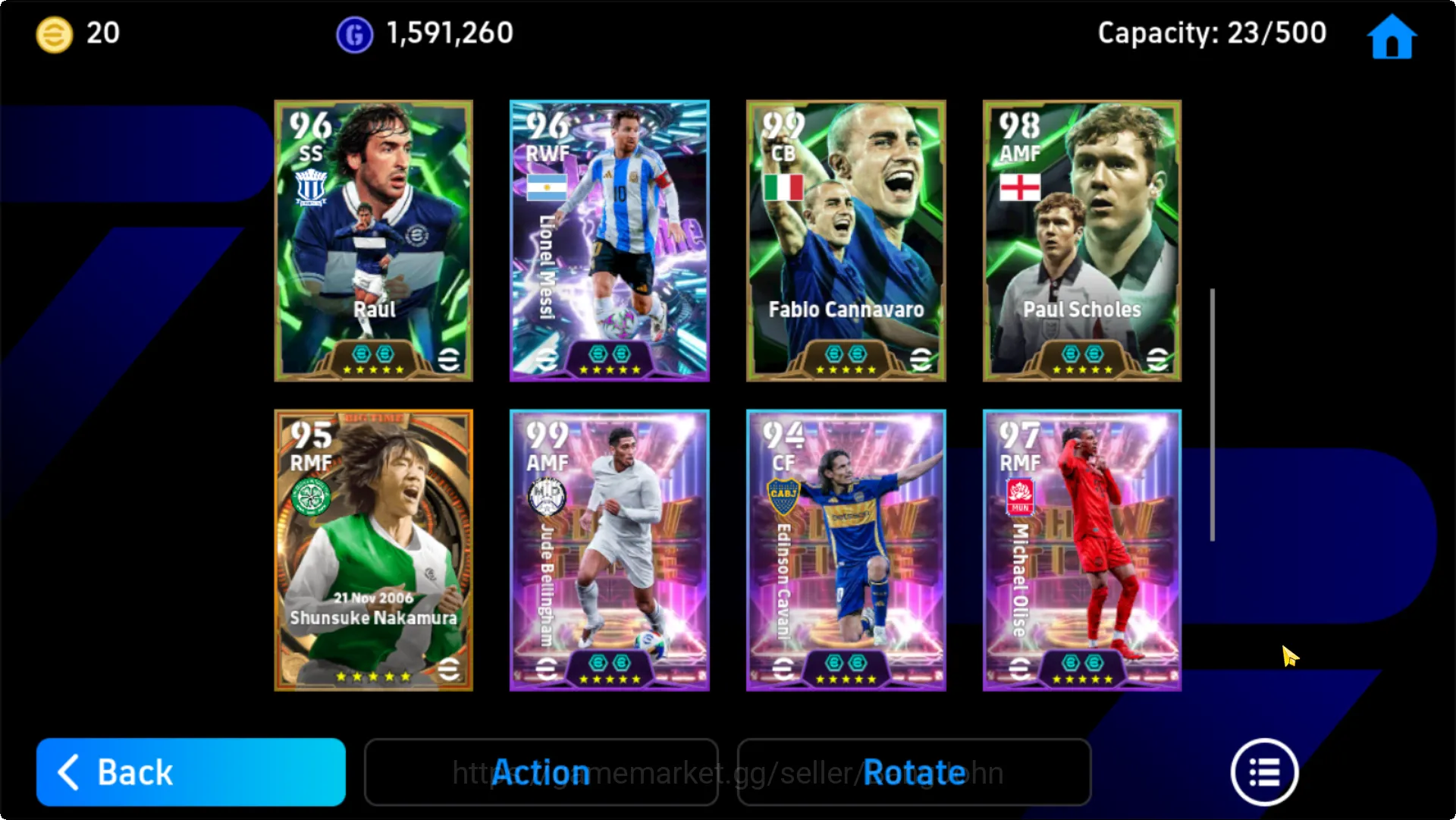 eFootball Accounts Others power 3184 | Showtime (Michael Olise, Carvajal,Bellingham,Cavani,Diego Costa, Alessandro 4