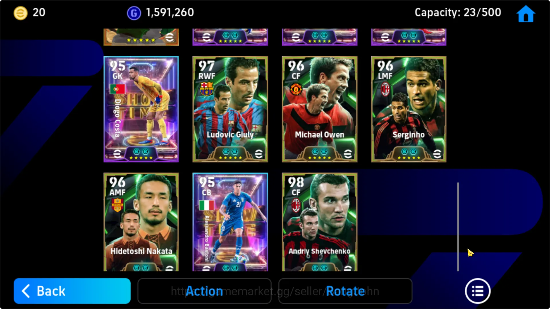 eFootball Accounts Others power 3184 | Showtime (Michael Olise, Carvajal,Bellingham,Cavani,Diego Costa, Alessandro 5
