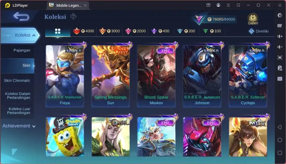 Mobile Legends: Bang Bang Accounts Global|Hero132|Skin 301|Renowned|K.F.P Thamuz|Coll image 10