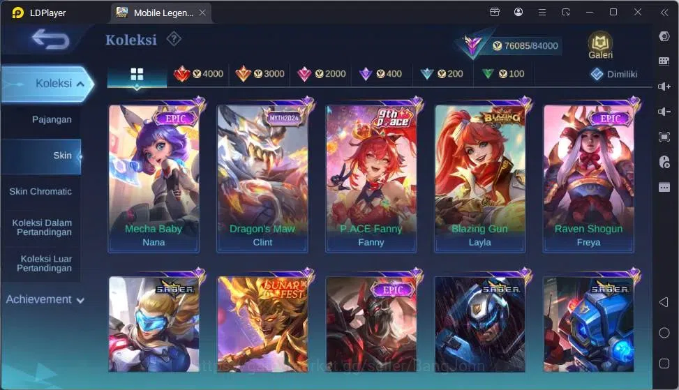 Mobile Legends: Bang Bang Accounts Global|Hero132|Skin 301|Renowned|K.F.P Thamuz|Coll image 11