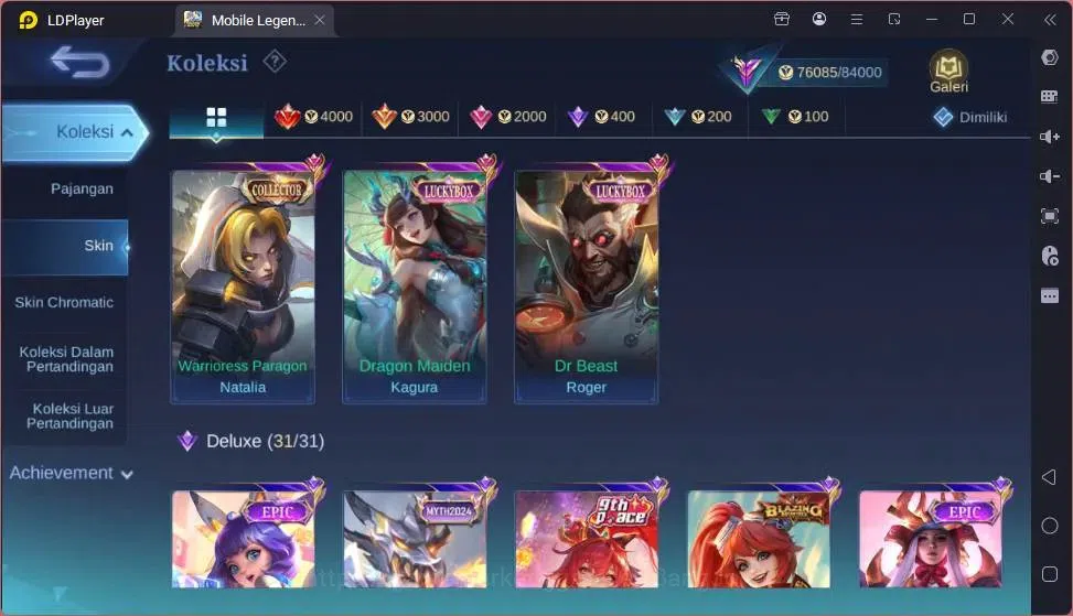 Mobile Legends: Bang Bang Accounts Global|Hero132|Skin 301|Renowned|K.F.P Thamuz|Coll image 12