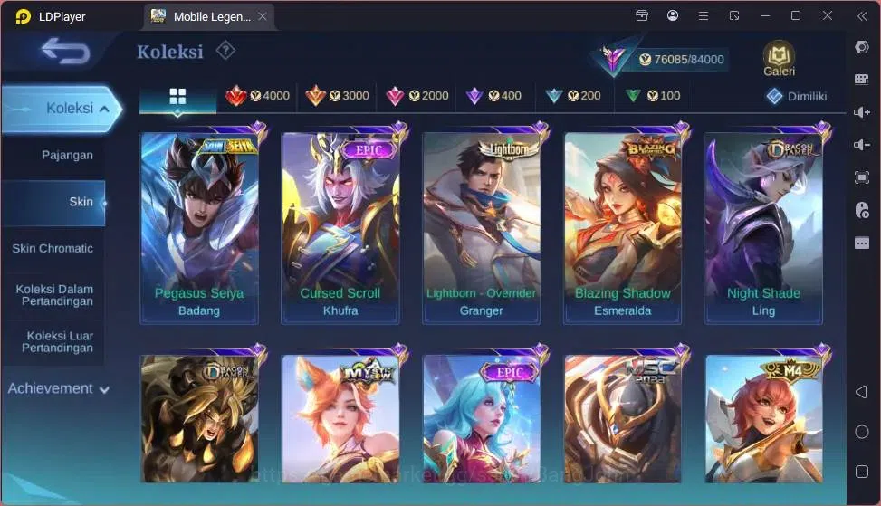 Mobile Legends: Bang Bang Accounts Global|Hero132|Skin 301|Renowned|K.F.P Thamuz|Coll image 7