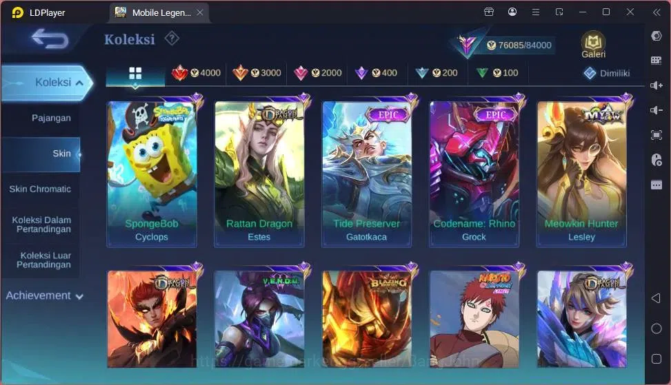 Mobile Legends: Bang Bang Accounts Global|Hero132|Skin 301|Renowned|K.F.P Thamuz|Coll image 9