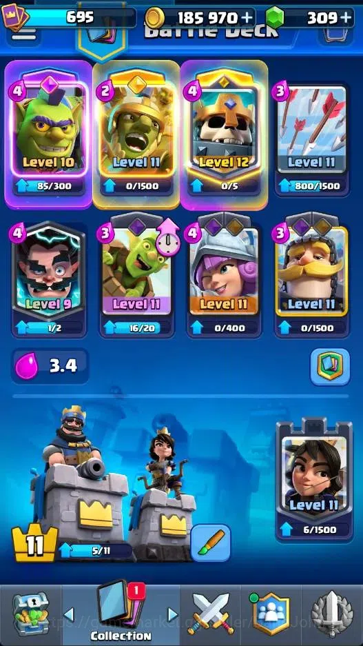 Clash Royale Accounts Mobile |KTL 11|Trophy 6203|Card 81/121|1 Heroes|4  image 14