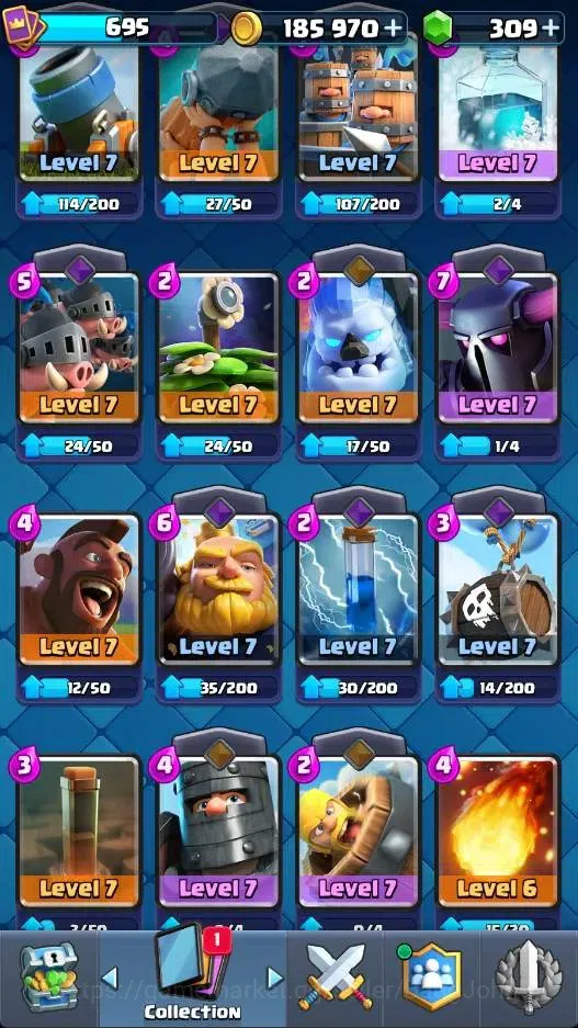 Clash Royale Accounts Mobile |KTL 11|Trophy 6203|Card 81/121|1 Heroes|4  image 2