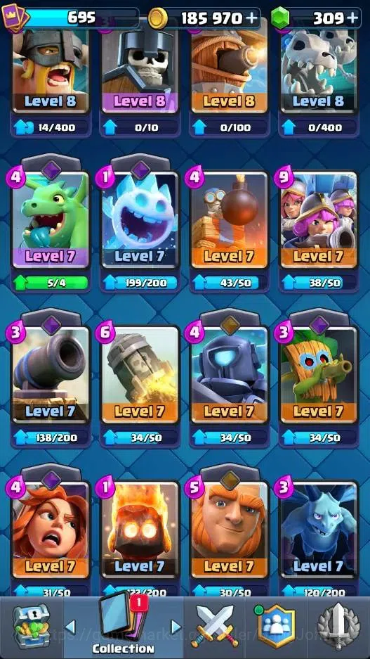 Clash Royale Accounts Mobile |KTL 11|Trophy 6203|Card 81/121|1 Heroes|4  image 3